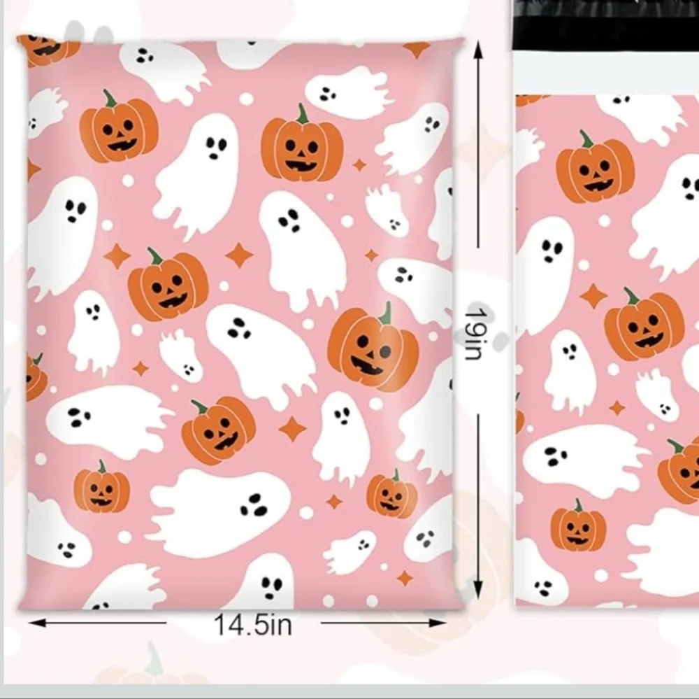 15 Count 14.5×19 Inch Pink Ghost Polymailers